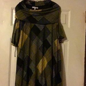 Cotton Dress  black yellow white  in good condition SANDRA DARREN